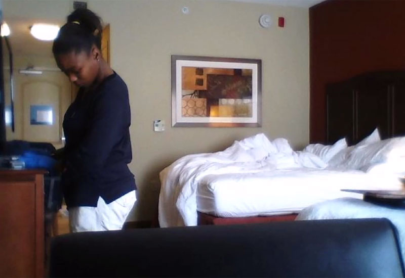 Woman fucked in hotel room