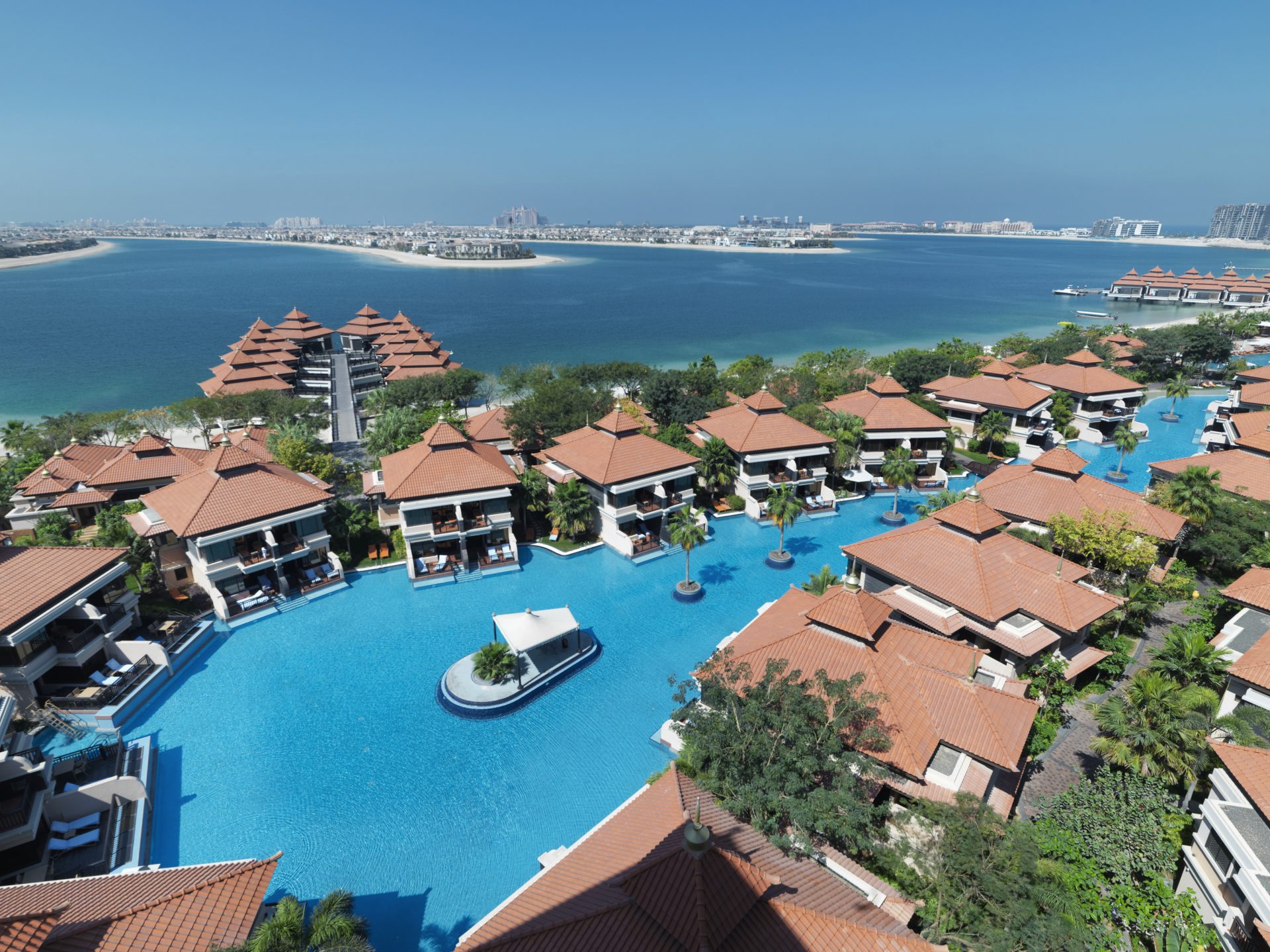 Anantara The Palm Dubai Resort Aerial View Lagoons 3000x2249 1 Hotel Jobs Scaled 