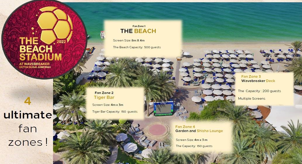 Hilton Dubai Jumeirah Announces Mega World Cup Fan Zone - Hotelier ...