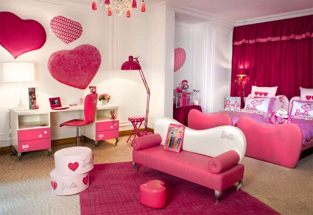 pink barbie room